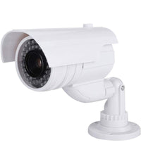 Telecamera Finta Dummy Con Led Ir Lampeggiante Camera Videosorveglianza Staffa         