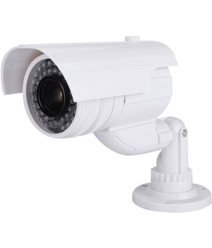 Telecamera Finta Dummy Con Led Ir Lampeggiante Camera Videosorveglianza Staffa         