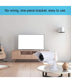 Telecamera Finta Dummy Con Led Ir Lampeggiante Camera Videosorveglianza Staffa         