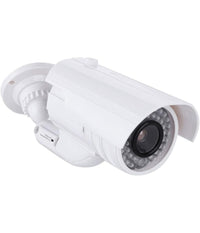 Telecamera Finta Dummy Con Led Ir Lampeggiante Camera Videosorveglianza Staffa         