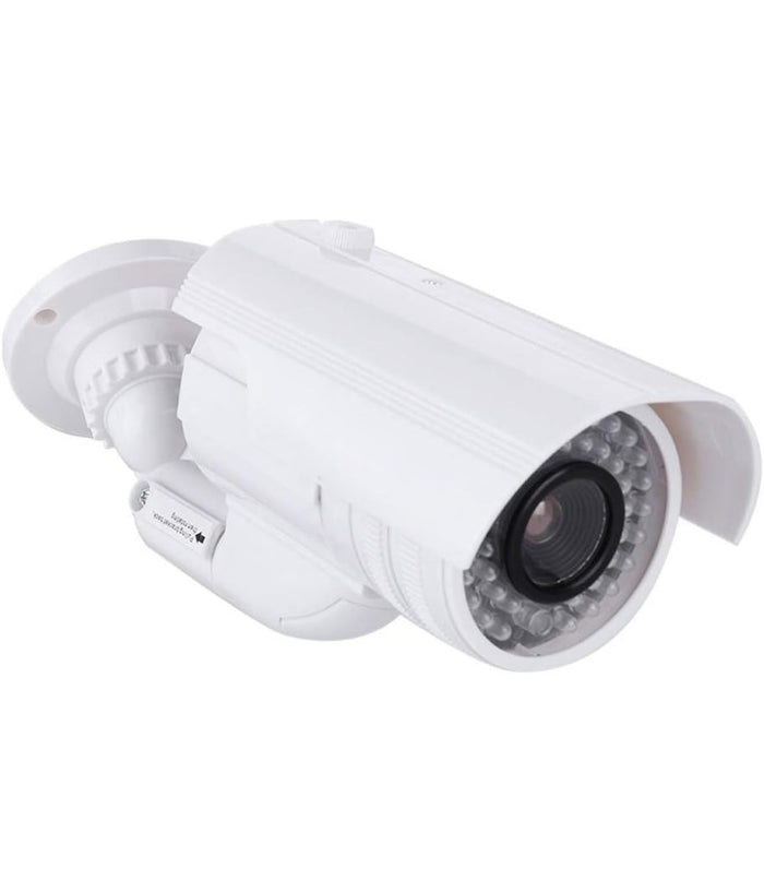 Telecamera Finta Dummy Con Led Ir Lampeggiante Camera Videosorveglianza Staffa         