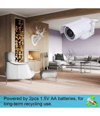 Telecamera Finta Dummy Con Led Ir Lampeggiante Camera Videosorveglianza Staffa         