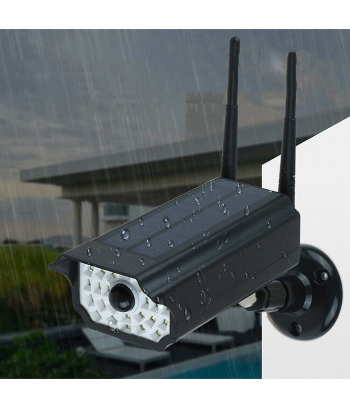 Telecamera Finta Pannello Solare Con Sensore Di Movimento 30 Led Faretto 17549-3         