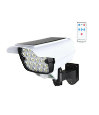Telecamera Finta Pannello Solare Con Sensore Di Movimento 66 Led Faretto Ta113         