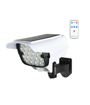 Telecamera Finta Pannello Solare Con Sensore Di Movimento 66 Led Faretto Ta113         