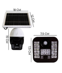 Telecamera Finta Sicurezza Luce Lampada Solare Con Sensore Di Movimento 60 W Led         