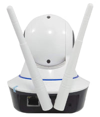 Telecamera Ip 2 Antenne Camera Hd 720p Wireless Led Ir Lan Motorizzata Internet         