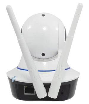 Telecamera Ip 2 Antenne Camera Hd 720p Wireless Led Ir Lan Motorizzata Internet         