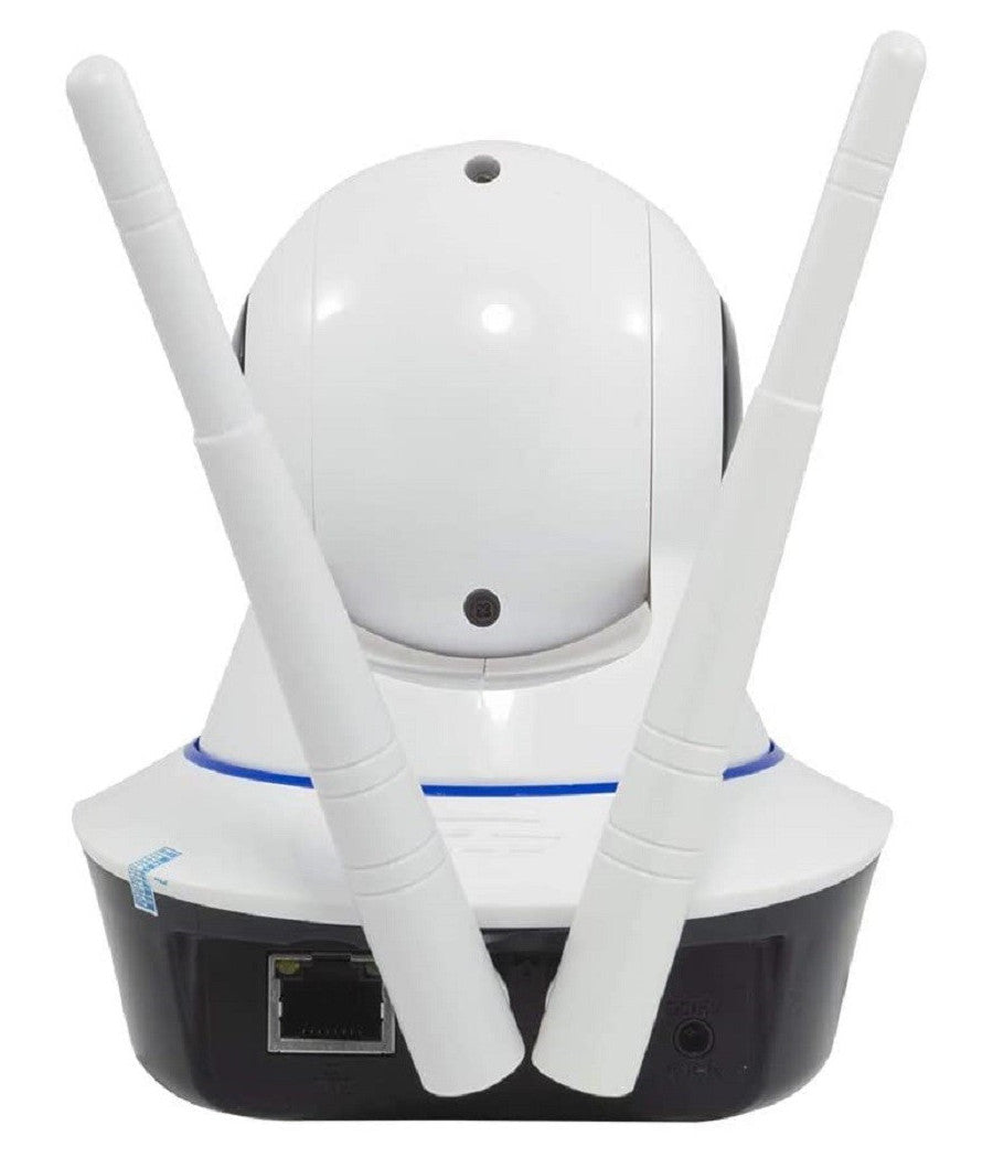 Telecamera Ip 2 Antenne Camera Hd 720p Wireless Led Ir Lan Motorizzata Internet         