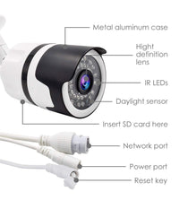 Telecamera Ip Camera Hd Wireless Led Ir Infrarossi Ipcam Tf 36 Led Esterno         
