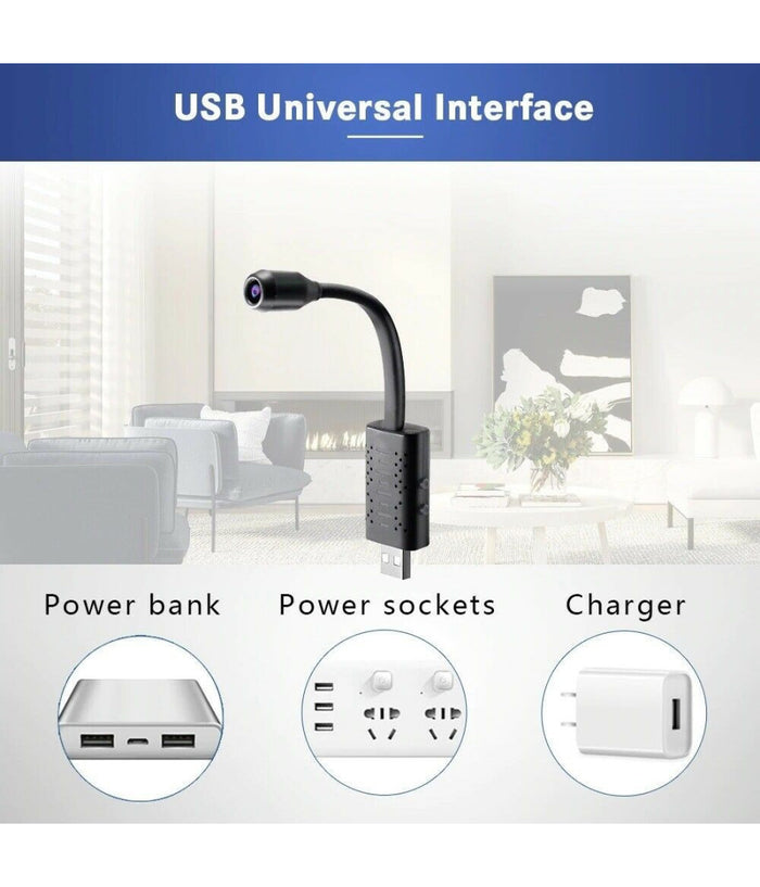 Telecamera Microspia Spia Wifi Micro Camera Ip Nascosta Spy Cam Alta Risoluzione         