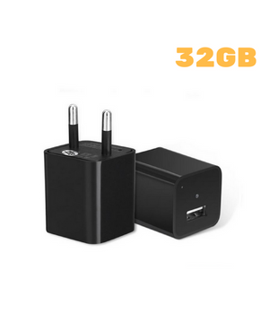 Telecamera Nascosta Spycam Caricatore Batteria Smartphone Adattatore Usb 32gb Hd         