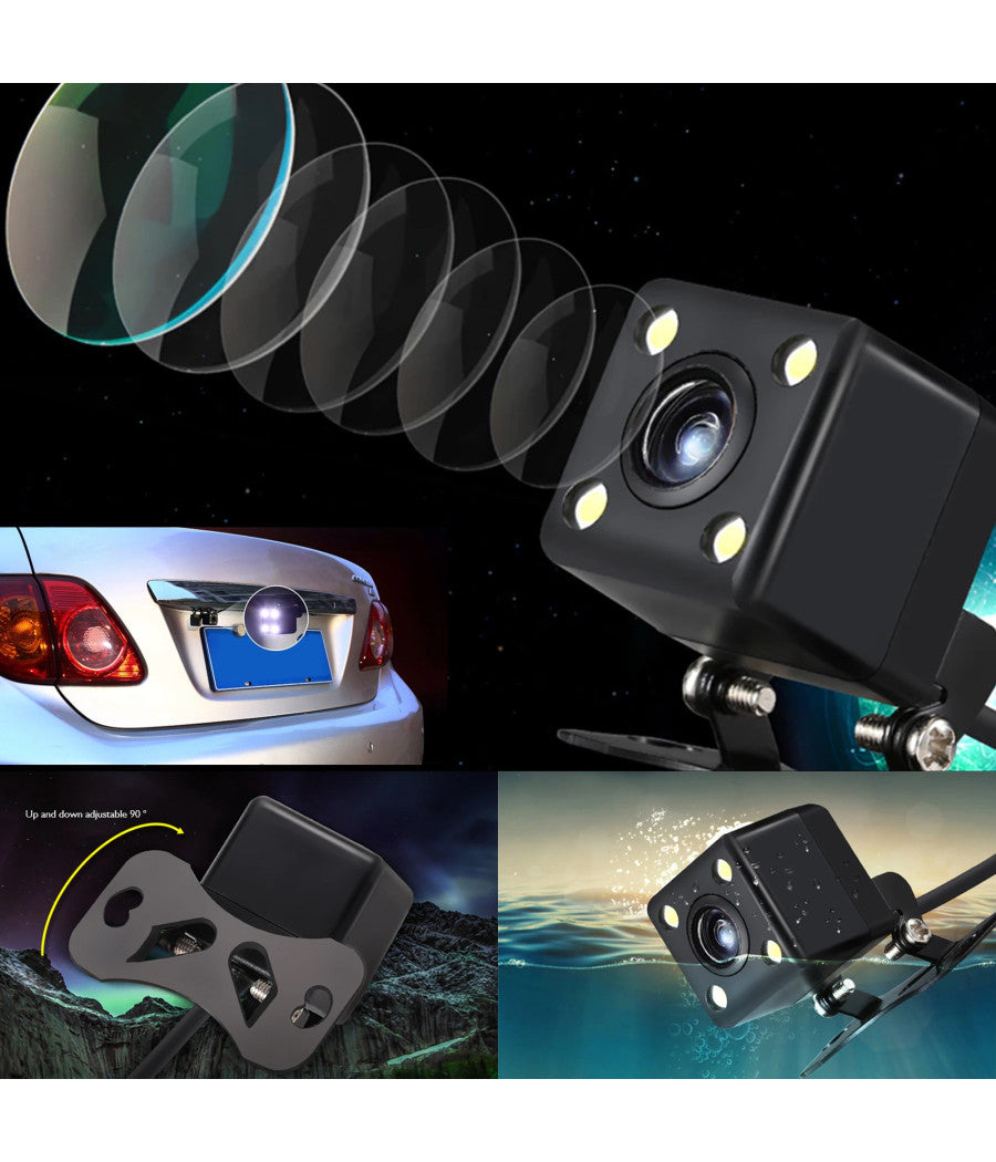 Telecamera Per Retromarcia Per Auto Q-dc2 Visione Notturna A 170° Impermeabile         