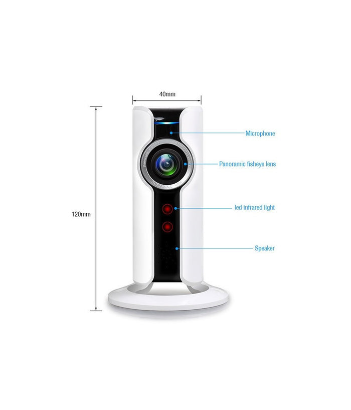 Telecamera Per Videosorveglianza Spaziale Vr 3d-2 Di Sicurezza Wireless 1080p Hd         