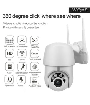 Telecamera Ptz 1080p Full Hd Esterna Ip Camera Motorizzata Ir Wifi Webcam         