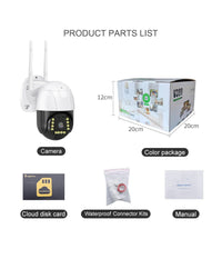 Telecamera Ptz Panoramica Smart Ip 1080p Q-s902 Wifi 2k Hd Sorveglianza Sicurezza         