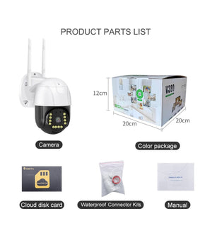 Telecamera Ptz Panoramica Smart Ip 1080p Q-s902 Wifi 2k Hd Sorveglianza Sicurezza         