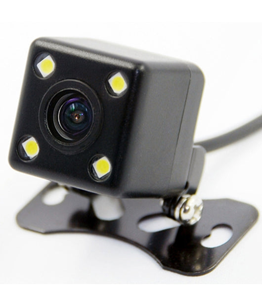 Telecamera Retromarcia Retrocamera Con Staffa Auto Camper Suv Filo Colori 4 Led         