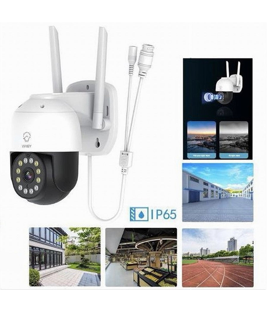 Telecamera Smart Wifi Wireless Sorveglianza Motorizzata Ptz Esterno Tv-9825f-2mp         