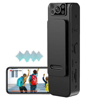 Telecamera Spia Microcamera Infrarossi Bodycam Visione Notturna Registratore         