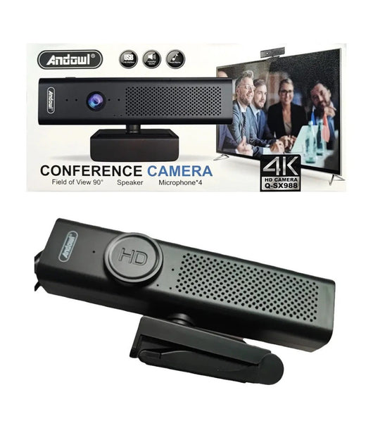 Telecamera Video Per Conferenze Web 4k Ultra Hd 30fps Microfono Q-sx988 Laptop         
