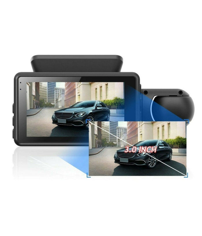 Telecamera Videoregistratore Dvr Auto Full Hd 1080p Display 3" 170° G-sensor Q-ca68         