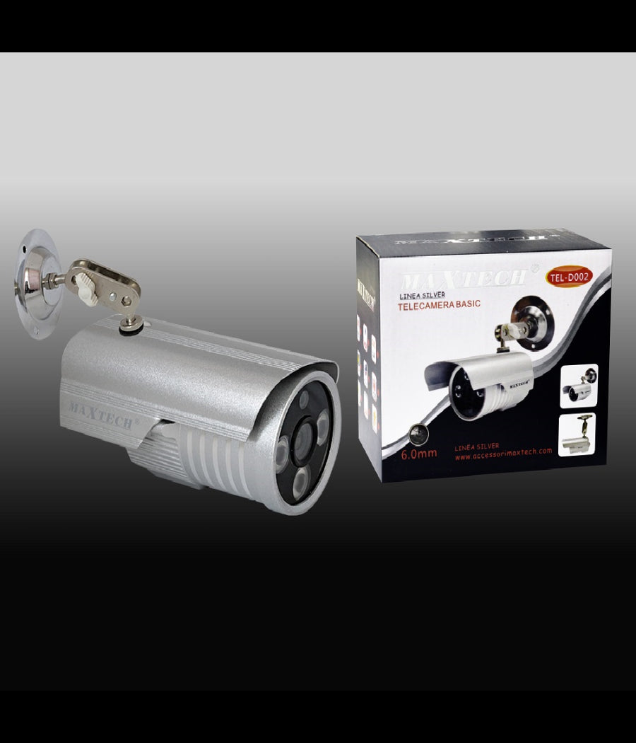 Telecamera Videosorveglianza Hd Cam Infrarossi 6mm 1mpx Automatic Maxtech Tel-d002         