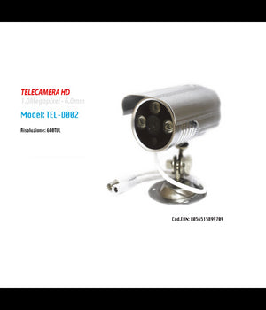 Telecamera Videosorveglianza Hd Cam Infrarossi 6mm 1mpx Automatic Maxtech Tel-d002         