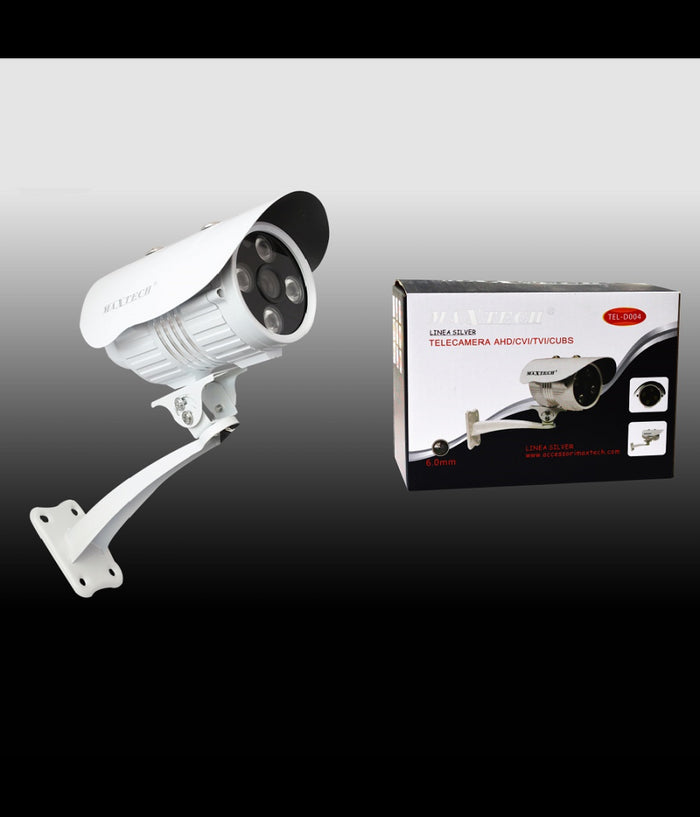 Telecamera Videosorveglianza Interno Esterno Ahd Cvi Tvi Cvbs 6mm Maxtech Tel-d004         