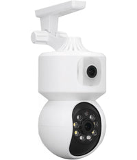 Telecamera Wi-fi Doppia Videocamera Di Sorveglianza Motorizzata 360° Ip44 App         