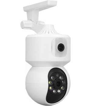 Telecamera Wi-fi Doppia Videocamera Di Sorveglianza Motorizzata 360° Ip44 App         