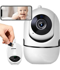 Telecamera Wi-fi Videocamera Di Sorveglianza Rotazione 360° Ip Cam Baby Monitor         