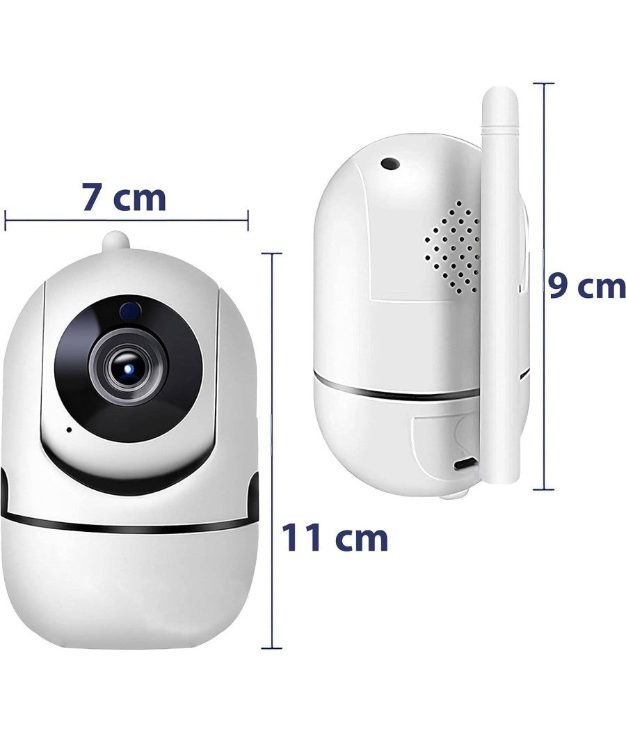 Telecamera Wi-fi Videocamera Di Sorveglianza Rotazione 360° Ip Cam Baby Monitor         