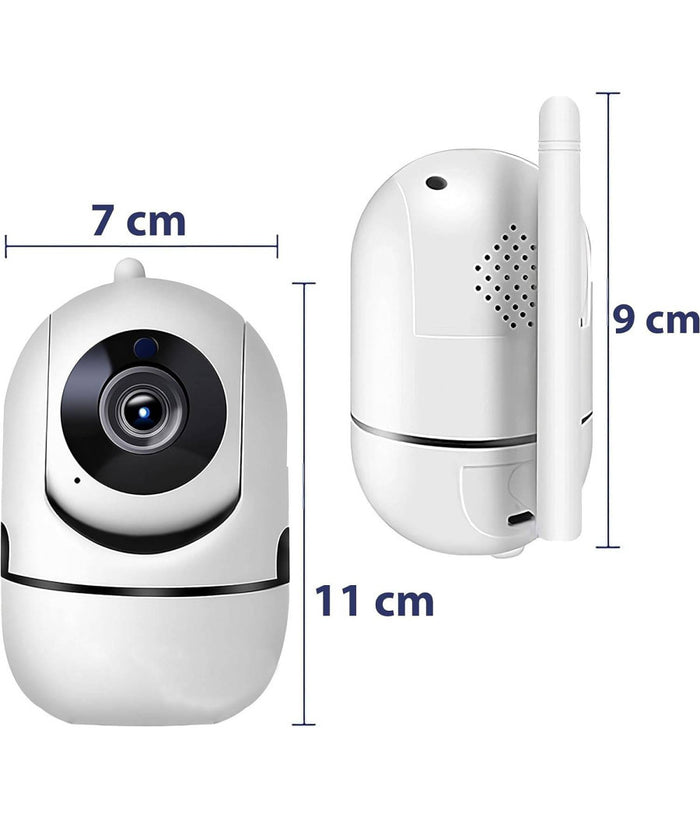 Telecamera Wi-fi Videocamera Di Sorveglianza Rotazione 360° Ip Cam Baby Monitor         