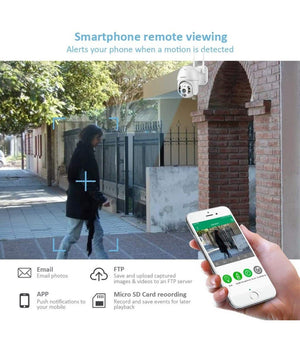 Telecamera Wifi Dome Ptz Ip Camera Sorveglianza 1080p 2mp Audio Bidirezionale         