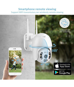 Telecamera Wifi Dome Ptz Ip Camera Sorveglianza 1080p 2mp Audio Bidirezionale         