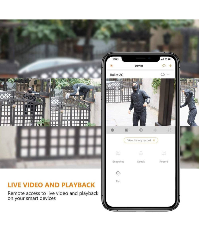 Telecamera Wifi Esterna 1080p Ip67 Visione Notturna 30mt Compatibile Con Alexa         
