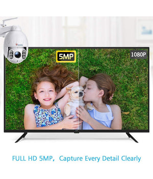 Telecamera Wifi Esterna Senza Fili 5mp Ptz Ip Dome Sorveglianza 5 X Zoom Ottico         