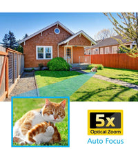 Telecamera Wifi Esterna Senza Fili 5mp Ptz Ip Dome Sorveglianza 5 X Zoom Ottico         