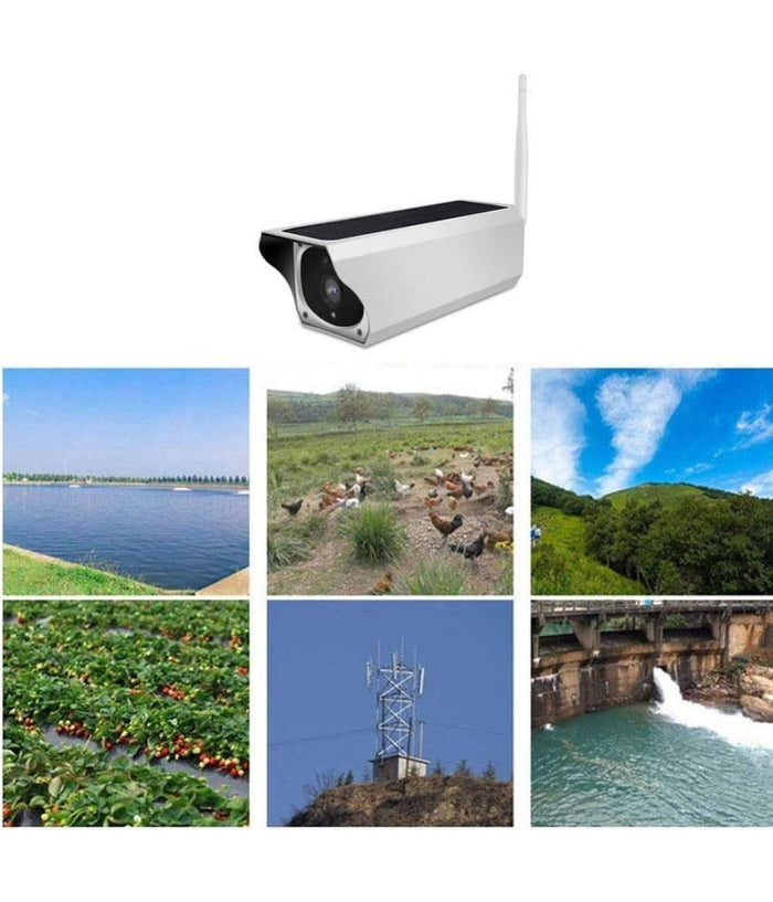 Telecamera Wifi Per Esterni Con Pannello Solare Per Utilizzo Continuo Cw489         