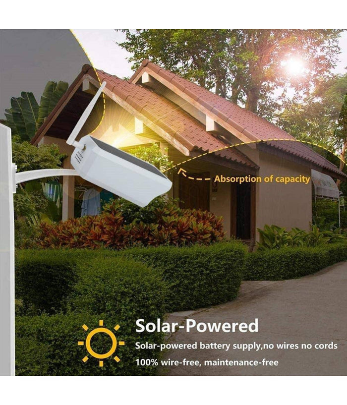 Telecamera Wifi Per Esterni Con Pannello Solare Per Utilizzo Continuo Cw489         