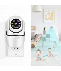 Telecamera Wireless Con Spina 360° Rilevamento Movimento Tracciamento Automatico         