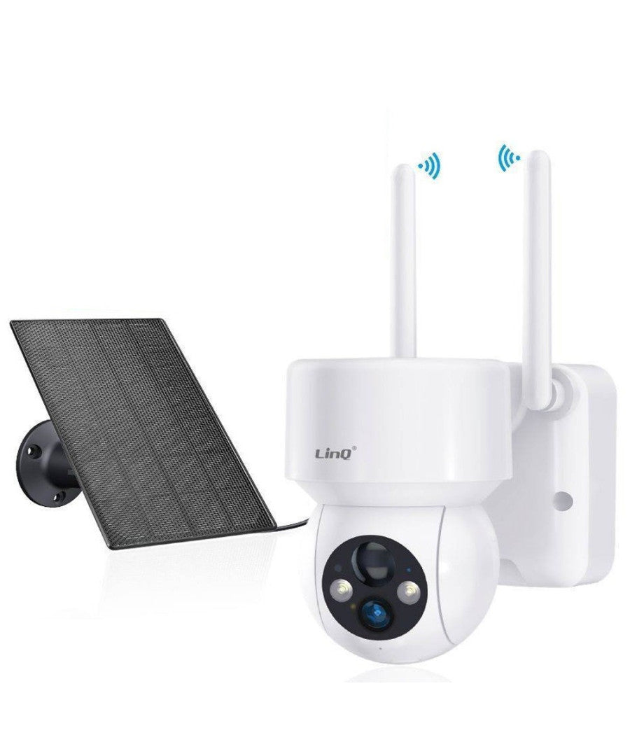 Telecamera Wireless Ricaricabile A Pannello Solare 300w Hd Pixel Full Hd 1080 Ahd5007         