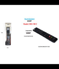 Telecomando Compatibile Tv Sharp Nessuna Programmazione Serietv Maxtech Com-t012         