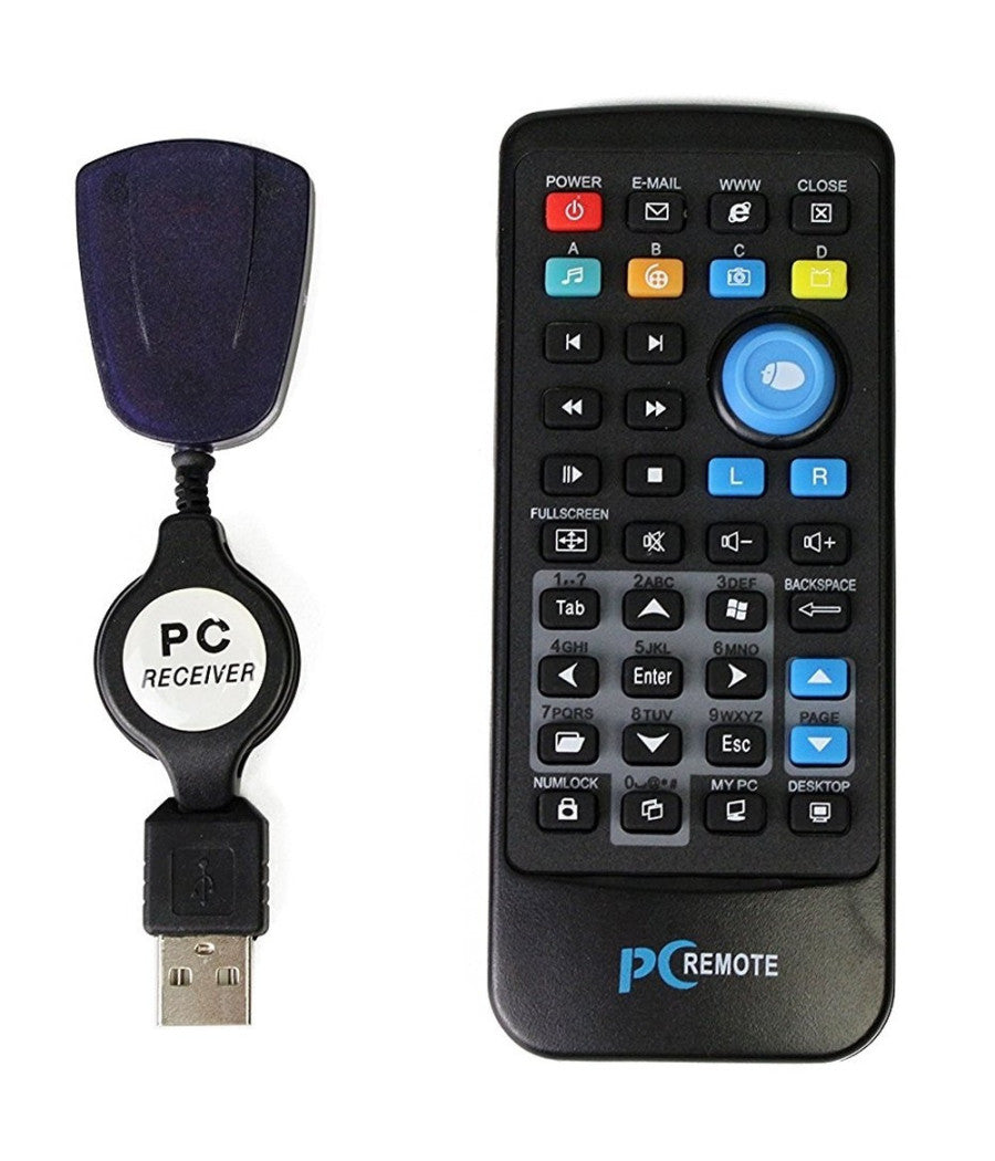 Telecomando Pc Controller Remote Usb Senza Fili Tastiera Mouse Notebook Desktop         
