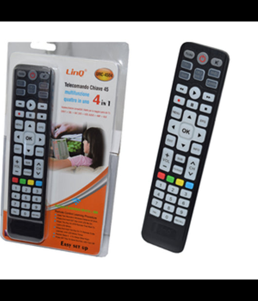 Telecomando Universale 4in1 Urc-4504 Tv Dvb-t Cbl Sat Dvd Vcr Audio Amp Aux Lcd Led         
