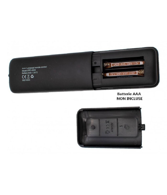 Telecomando Universale 4in1 Urc-4504 Tv Dvb-t Cbl Sat Dvd Vcr Audio Amp Aux Lcd Led         