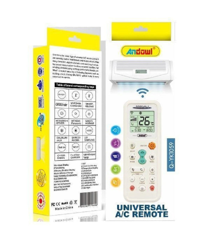 Telecomando Universale A/c Per Aria Condizionata Climatizzatore Q-yk1059 Ricambio         