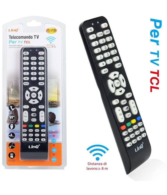 Telecomando Universale Per Tv Tcl Led Lcd Hdtv Universal Remote Control Tl-5726         