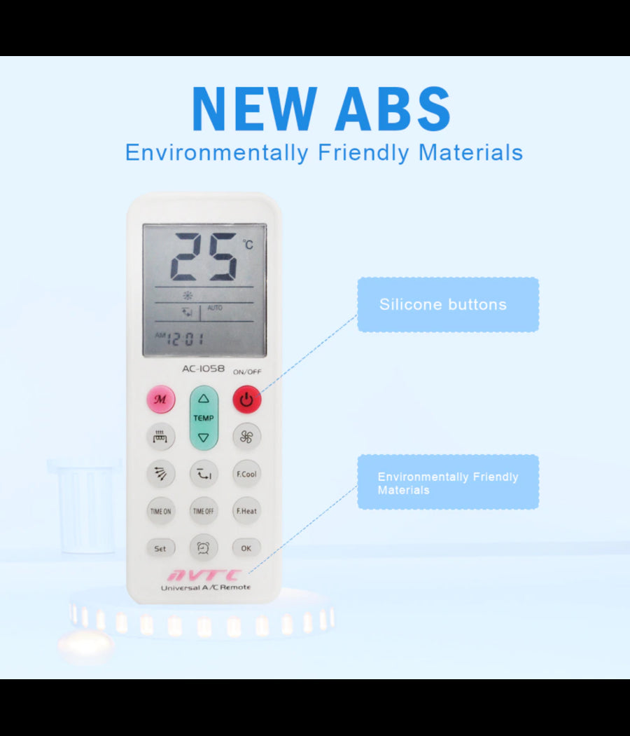 Telecomando Universale Sostitutivo Condizionatore D'aria Climatizzatore Q-yk1058         
